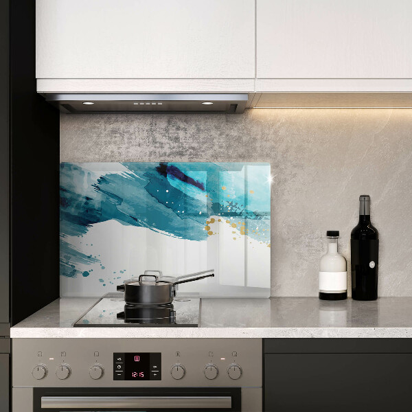 Steklena podloga za rezanje Modre lise