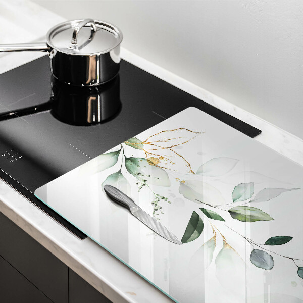 Steklena podloga za rezanje Akvarelni listi