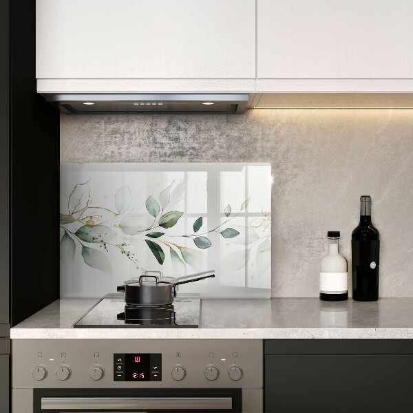 Steklena podloga za rezanje Akvarelni listi