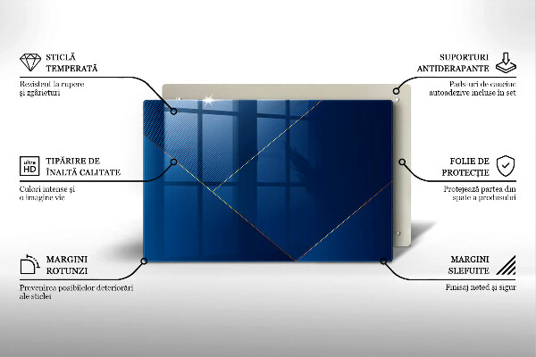 Steklena podloga za rezanje Moderno ozadje