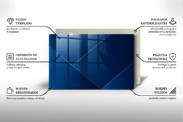 Steklena podloga za rezanje Moderno ozadje