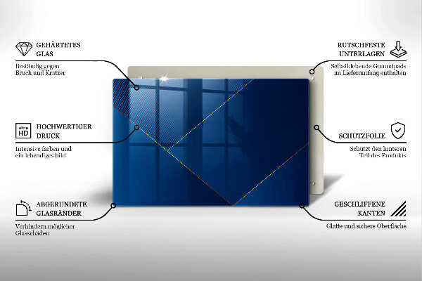Steklena podloga za rezanje Moderno ozadje
