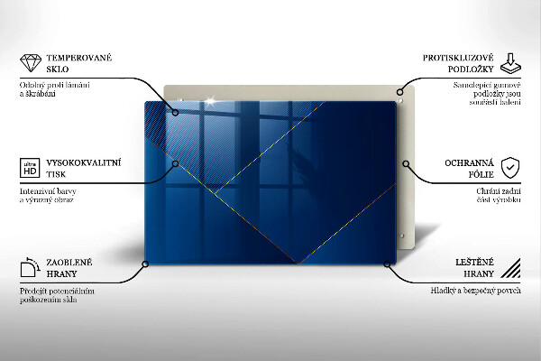 Steklena podloga za rezanje Moderno ozadje