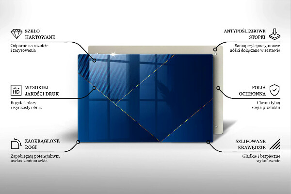 Steklena podloga za rezanje Moderno ozadje