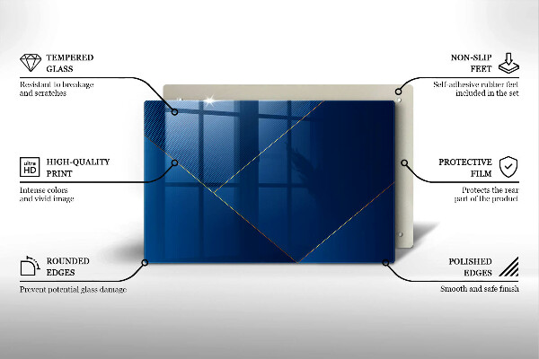 Steklena podloga za rezanje Moderno ozadje