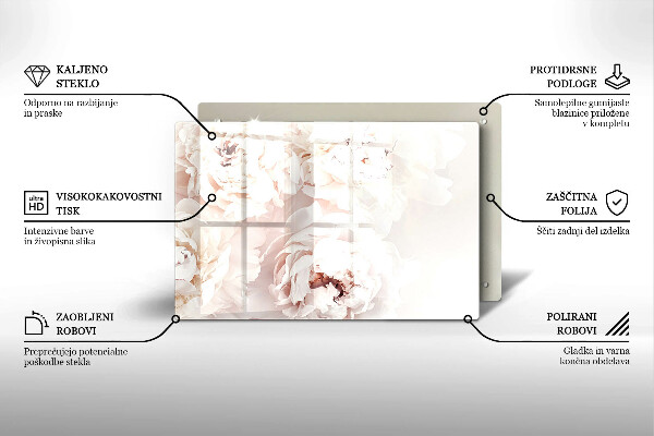 Steklena podloga za rezanje Pastelne potonike