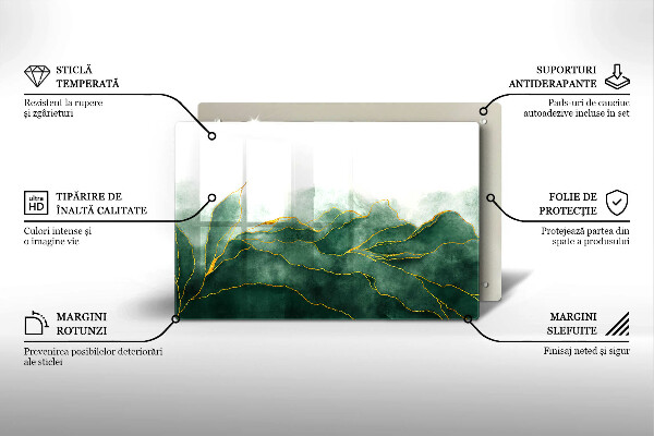 Steklena podloga za rezanje Abstraktna narava