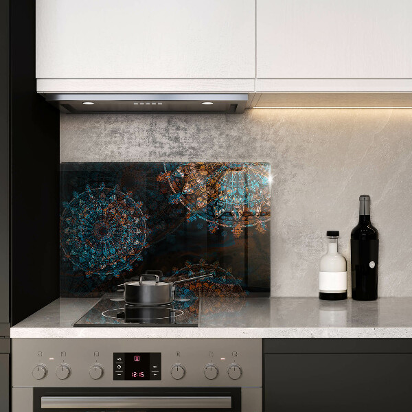 Steklena podloga za rezanje Boho vintage kolesa