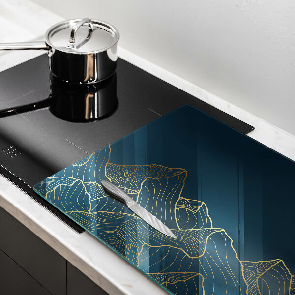 Steklena podloga za rezanje Abstraktne gore