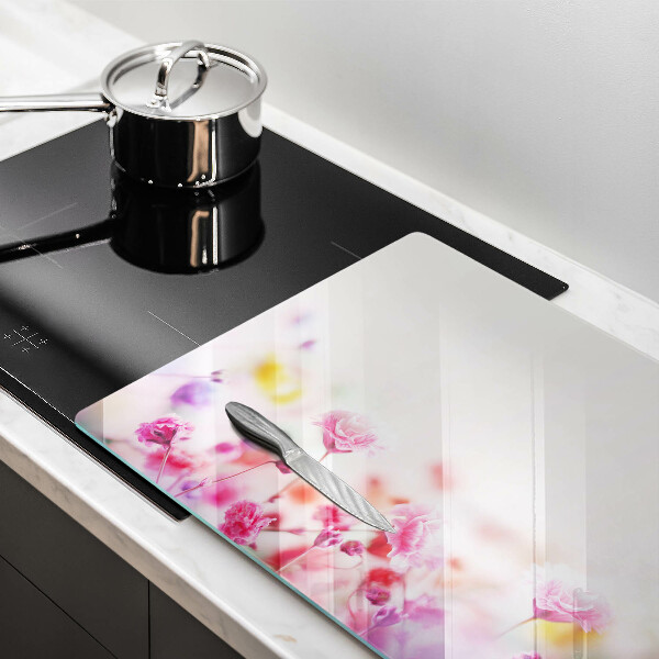 Steklena podloga za rezanje Cvetlični travnik