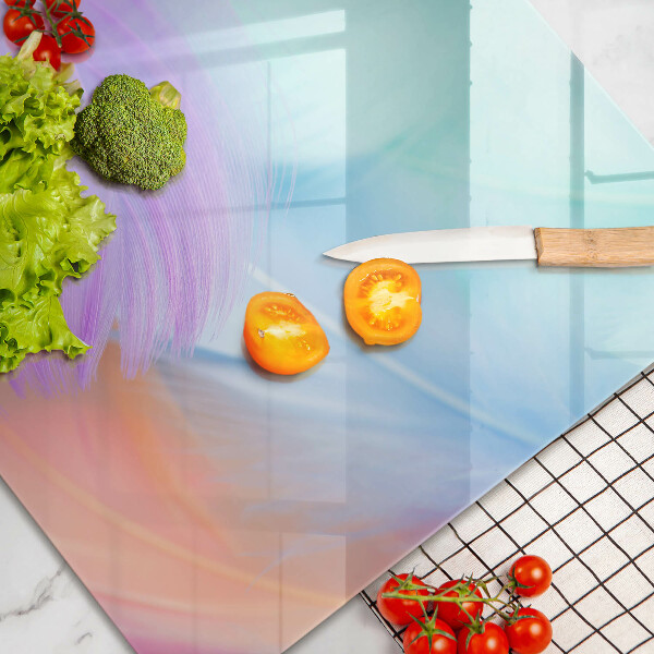 Steklena podloga za rezanje Pastelno perje