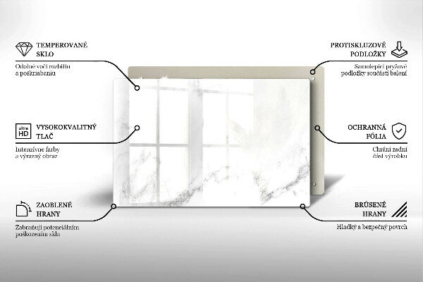 Steklena podloga za rezanje Moderni marmor
