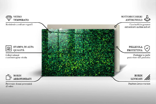 Steklena podloga za rezanje Rastlina z majhnimi listi