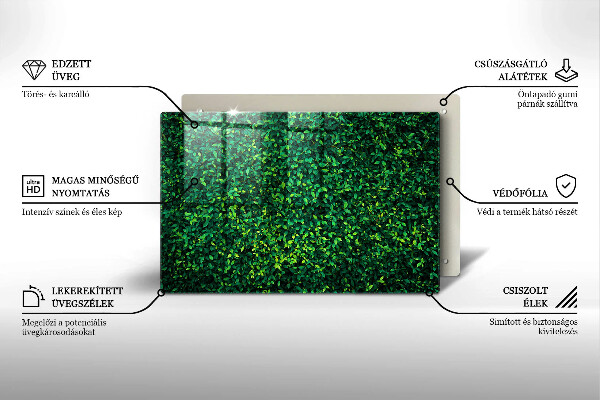 Steklena podloga za rezanje Rastlina z majhnimi listi
