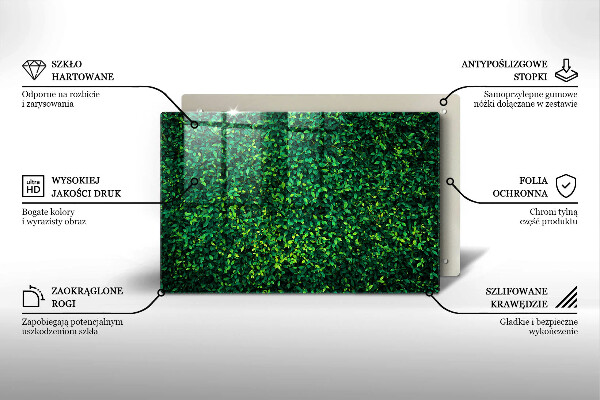 Steklena podloga za rezanje Rastlina z majhnimi listi