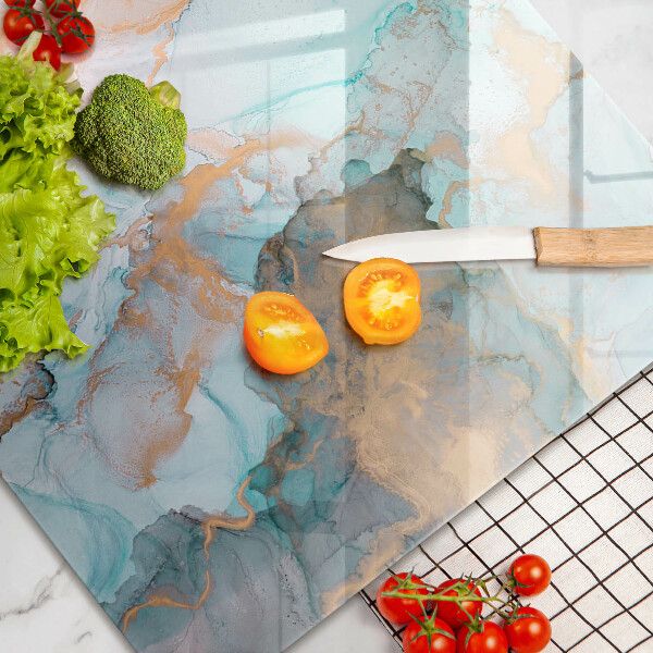 Steklena podloga za rezanje Marmorna abstrakcija