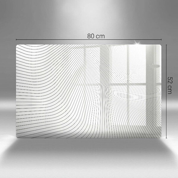 Steklena podloga za rezanje Vzorec modernih linij