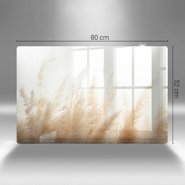 Steklena podloga za rezanje Pampaška trava