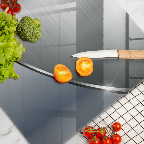 Steklena podloga za rezanje Kovinski abstraktni vzorec