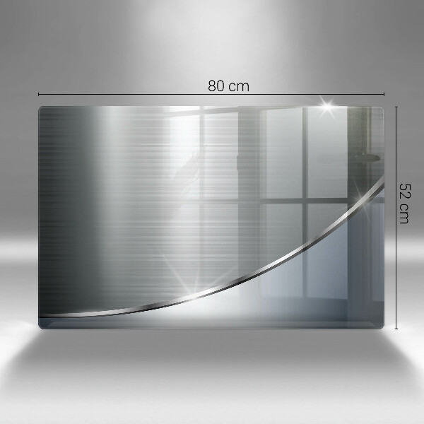 Steklena podloga za rezanje Kovinski abstraktni vzorec