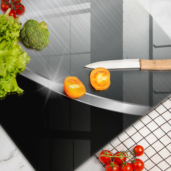 Steklena podloga za rezanje Abstrakcija s kovino