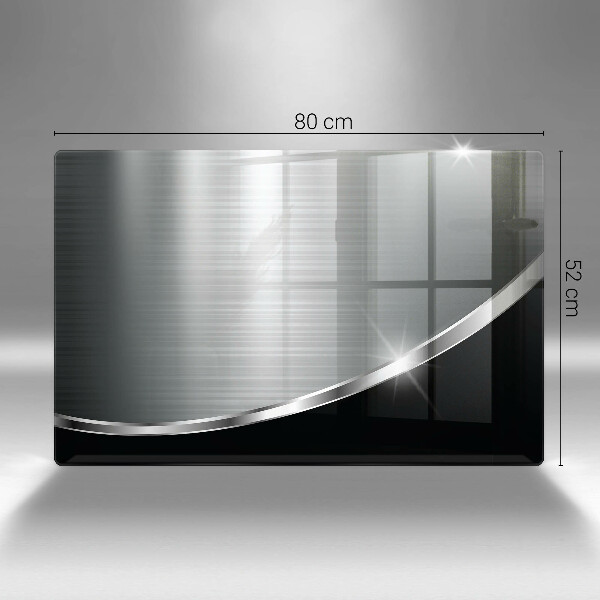 Steklena podloga za rezanje Abstrakcija s kovino