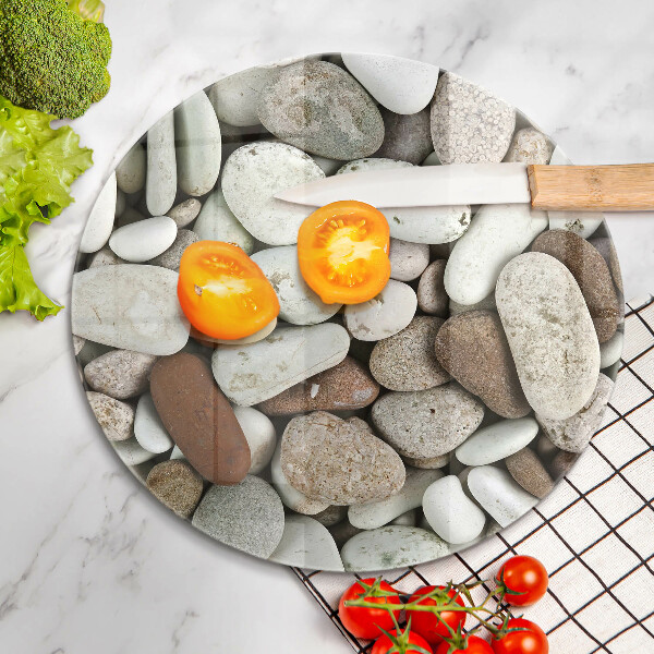 Steklena podloga za rezanje Ozadje majhnih kamnov