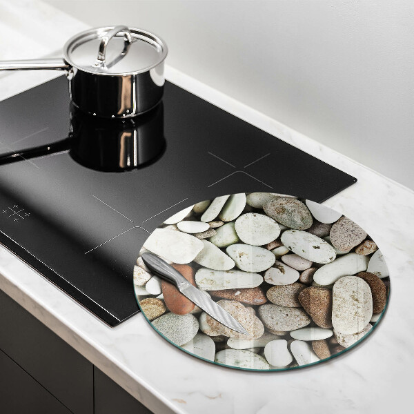Steklena podloga za rezanje Ozadje majhnih kamnov
