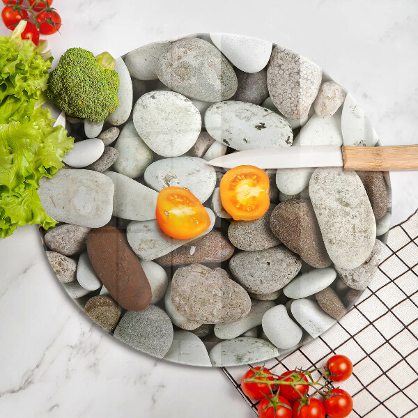 Steklena podloga za rezanje Ozadje majhnih kamnov