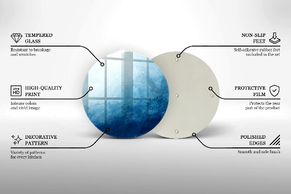 Steklena podloga za rezanje Abstraktno ozadje