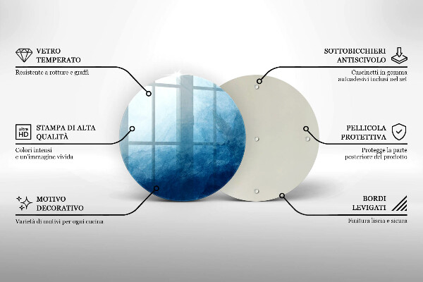 Steklena podloga za rezanje Abstraktno ozadje