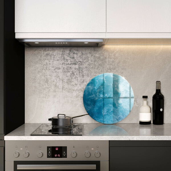 Steklena podloga za rezanje Modra voda