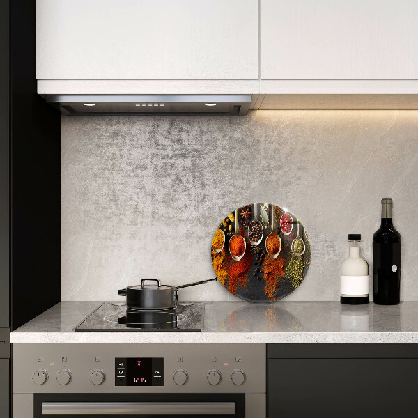 Steklena podloga za rezanje Žlice z začimbami