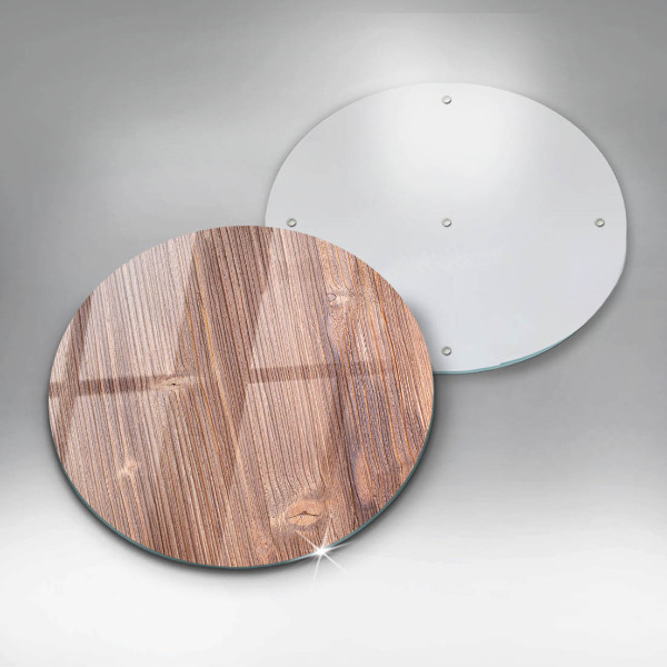 Steklena podloga za rezanje Naravni les