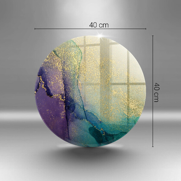 Steklena podloga za rezanje Ozadje z zlatom