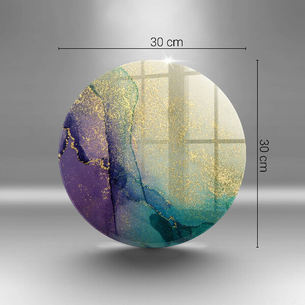 Steklena podloga za rezanje Ozadje z zlatom