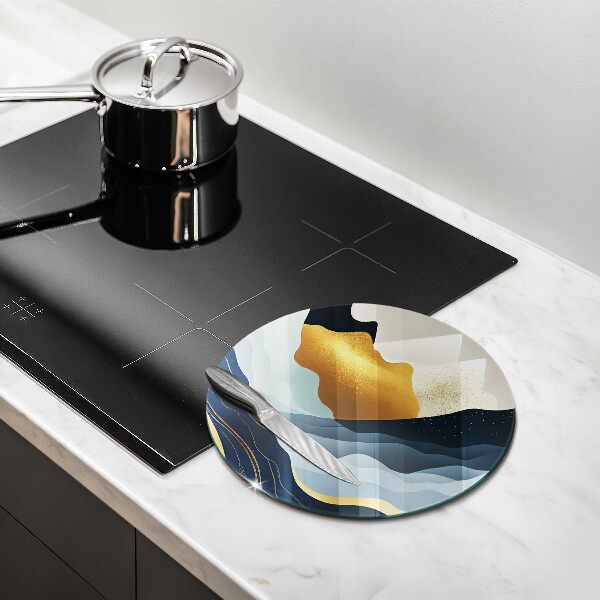 Steklena podloga za rezanje Abstraktne gore