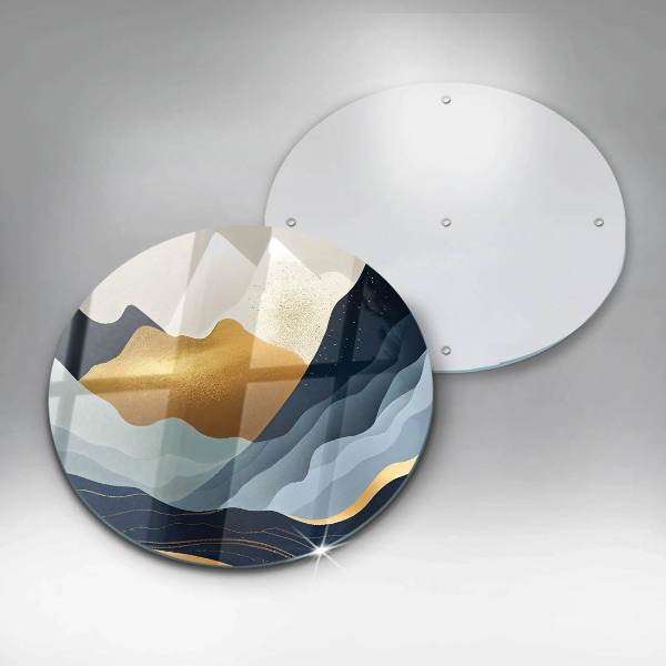 Steklena podloga za rezanje Abstraktne gore