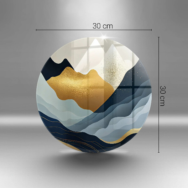 Steklena podloga za rezanje Abstraktne gore