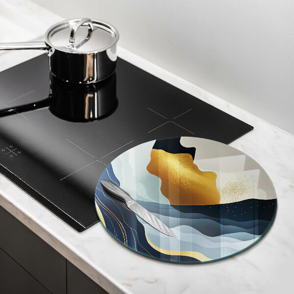 Steklena podloga za rezanje Abstraktne gore