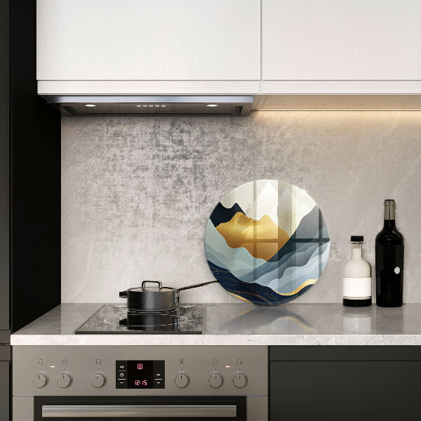 Steklena podloga za rezanje Abstraktne gore