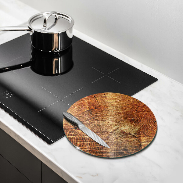 Steklena podloga za rezanje Lesno zrno drevesa