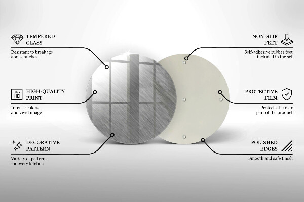 Steklena podloga za rezanje Kovinska tekstura ozadja