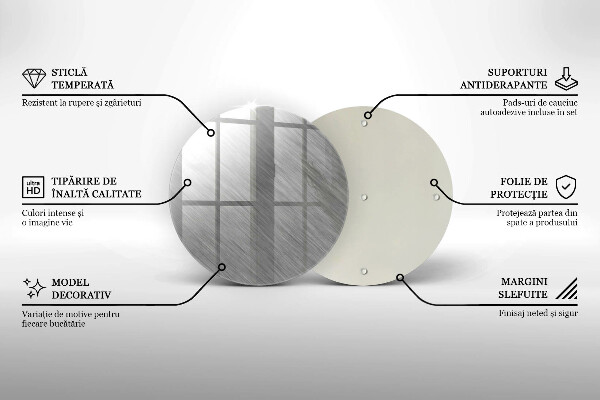 Steklena podloga za rezanje Kovinska tekstura ozadja