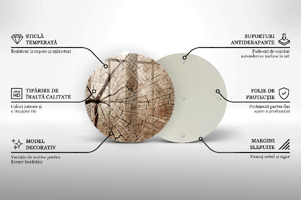 Steklena podloga za rezanje Prerez drevesa