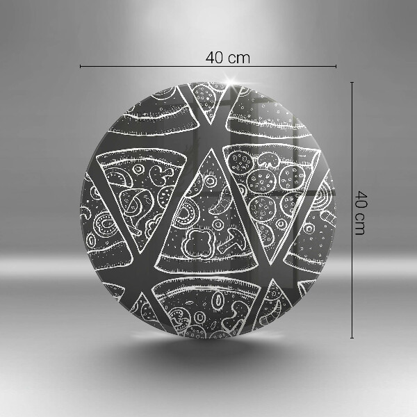 Steklena podloga za rezanje Ilustracija pice