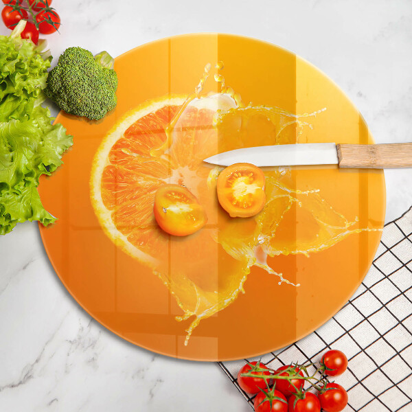 Steklena podloga za rezanje Sočno oranžno sadje