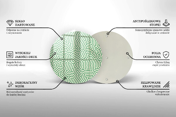 Steklena podloga za rezanje Abstraktne črte