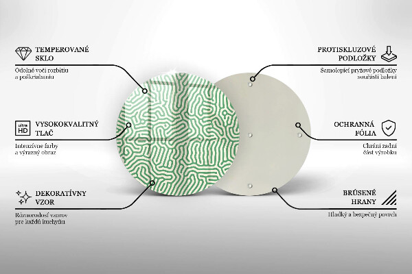 Steklena podloga za rezanje Abstraktne črte