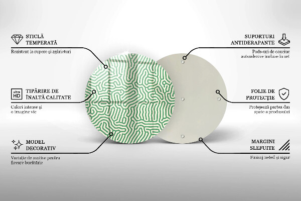 Steklena podloga za rezanje Abstraktne črte
